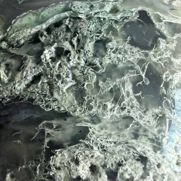 Moss Agate Crystal Heart (#6) - Picture 4 of 11